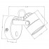 Спот ARTE Lamp A1310AP-1CC