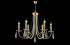 Подвесная люстра Crystal Lux VICTORIA SP6 GOLD/AMBER
