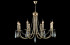 Подвесная люстра Crystal Lux VICTORIA SP8 GOLD/AMBER
