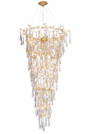 Каскадная люстра Crystal Lux REINA SP34 D1200 GOLD PEARL