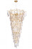Каскадная люстра Crystal Lux REINA SP34 D1200 GOLD PEARL